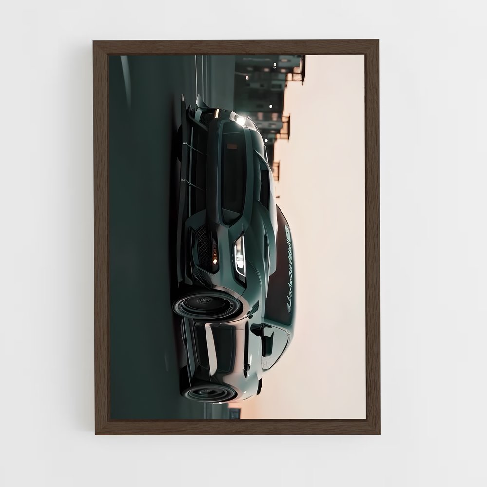 ap-mustang gt350r-3 cadre Bois foncé