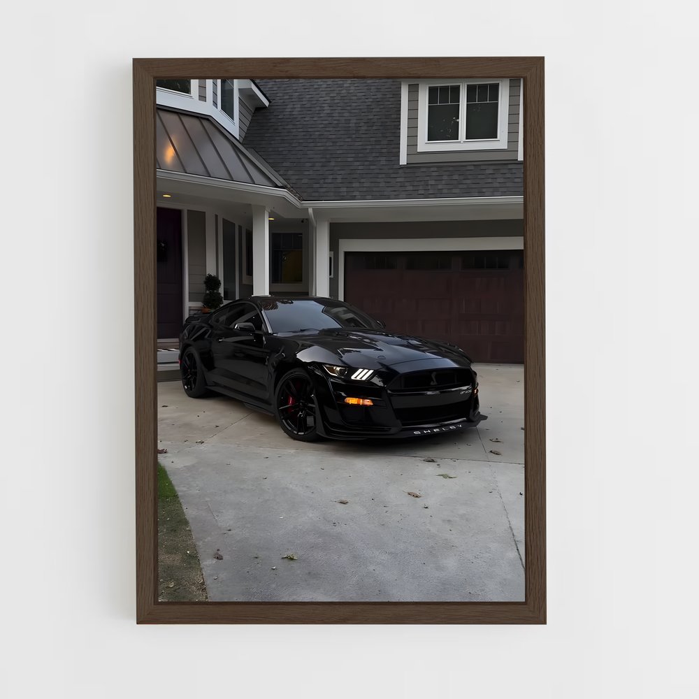 ap-mustang gt500-1 cadre Bois foncé