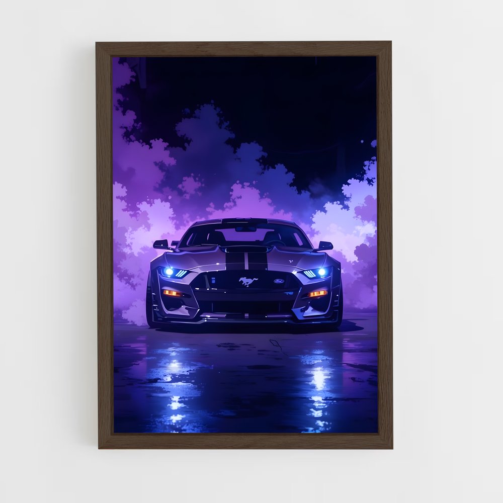 ap-mustang gt500-7 cadre Bois foncé