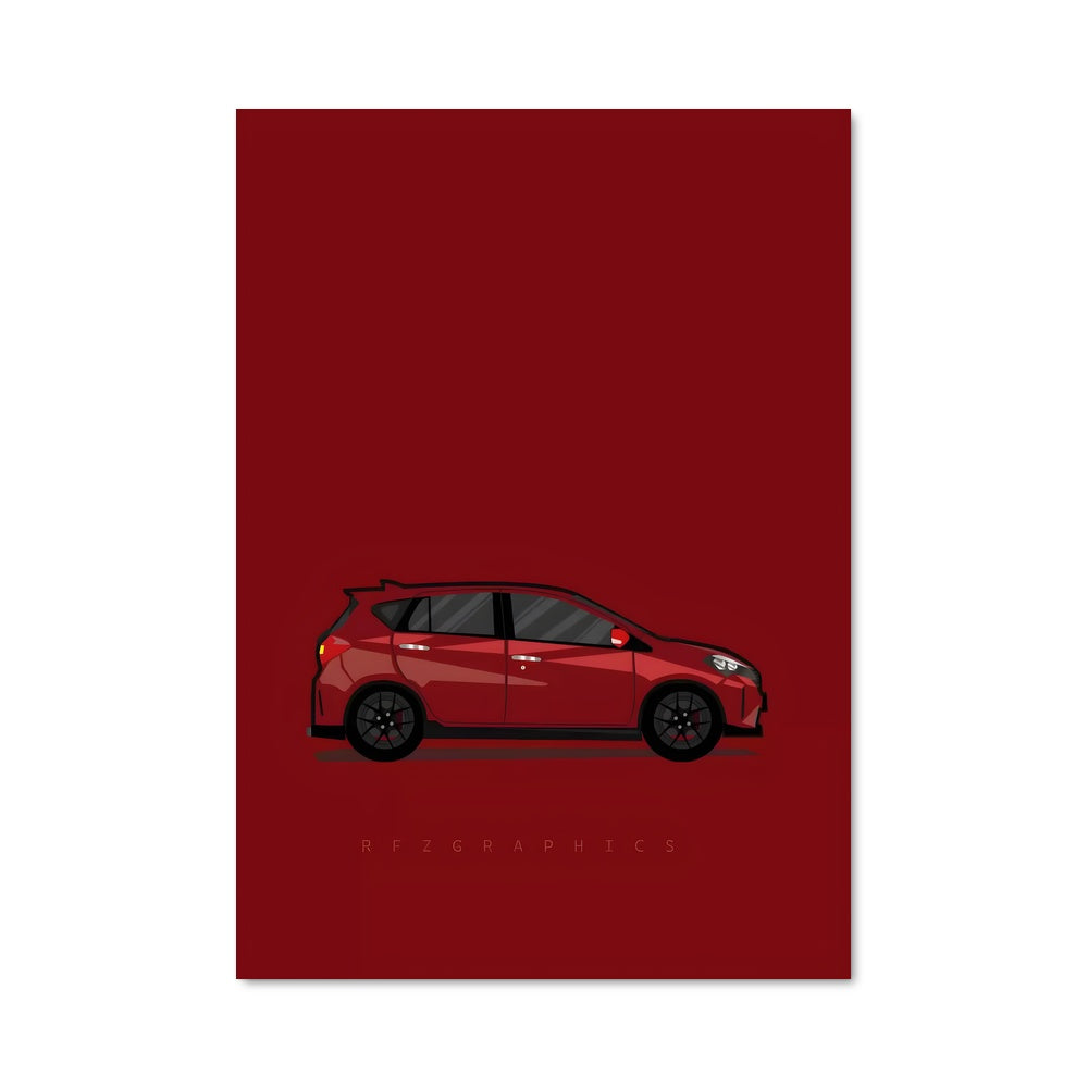 Poster Rouge Électrisant