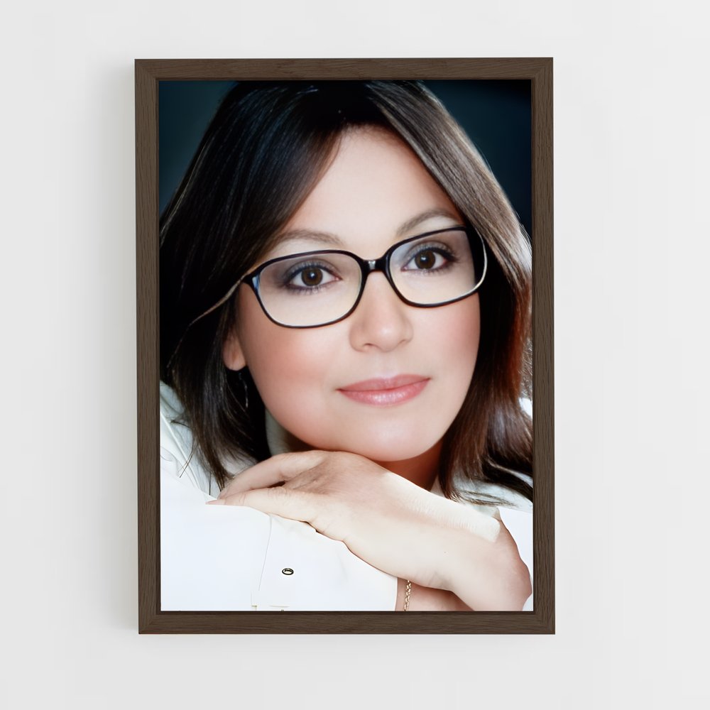 ap-nana mouskouri-3 cadre Bois foncé