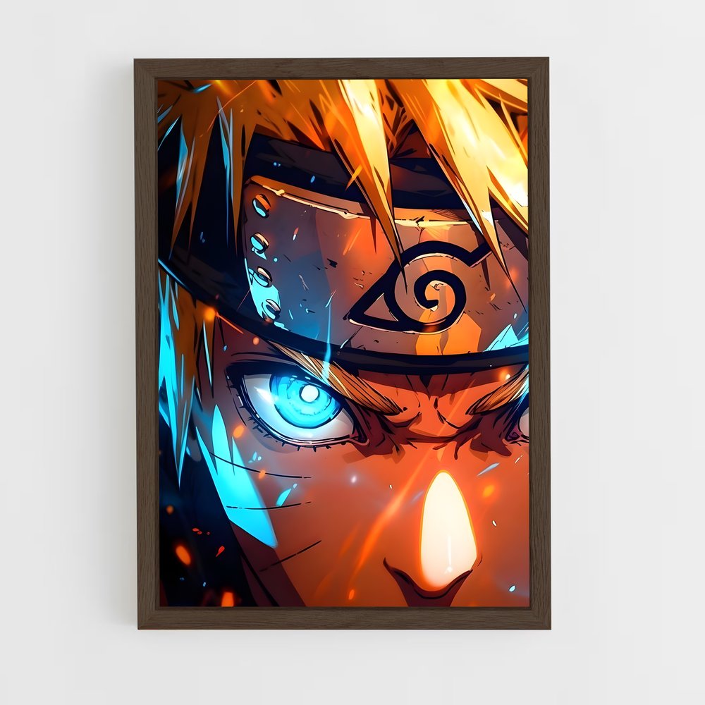 ap-naruto uzumaki-8 cadre Bois foncé