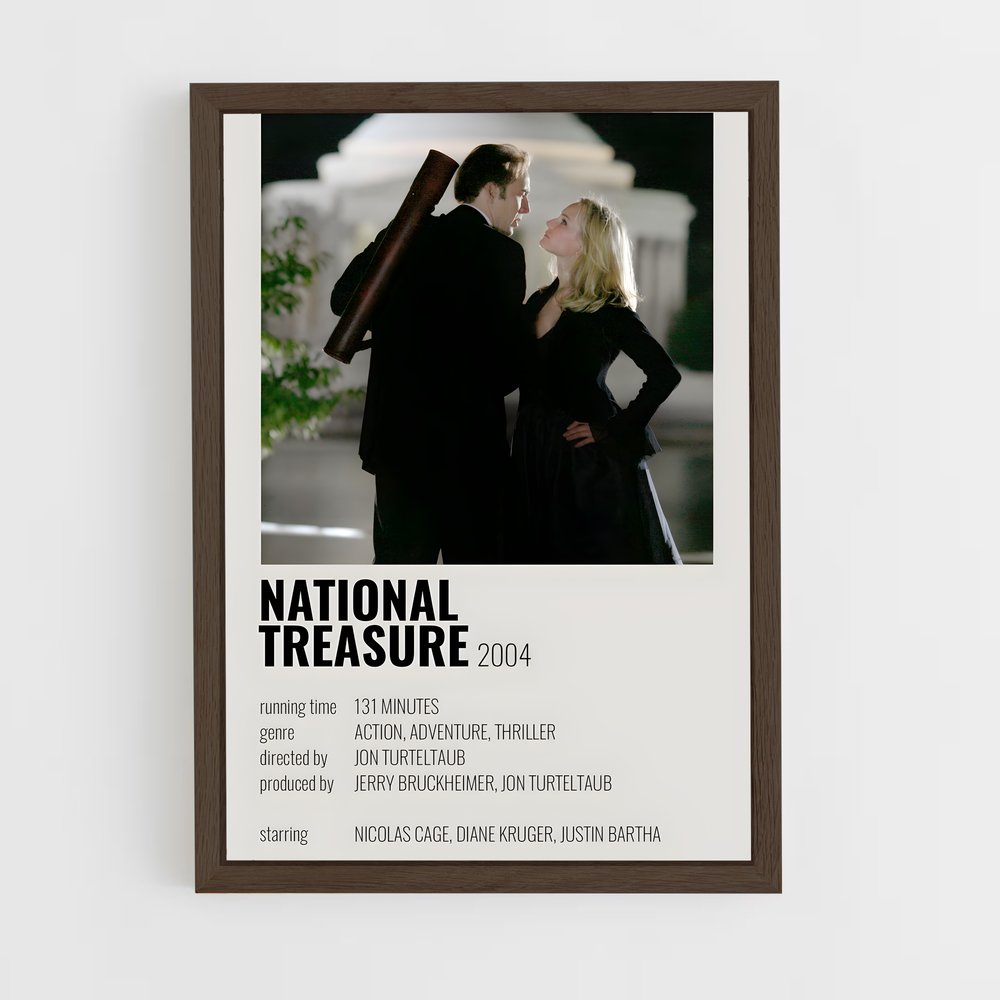 ap-national treasure-2 cadre Bois foncé
