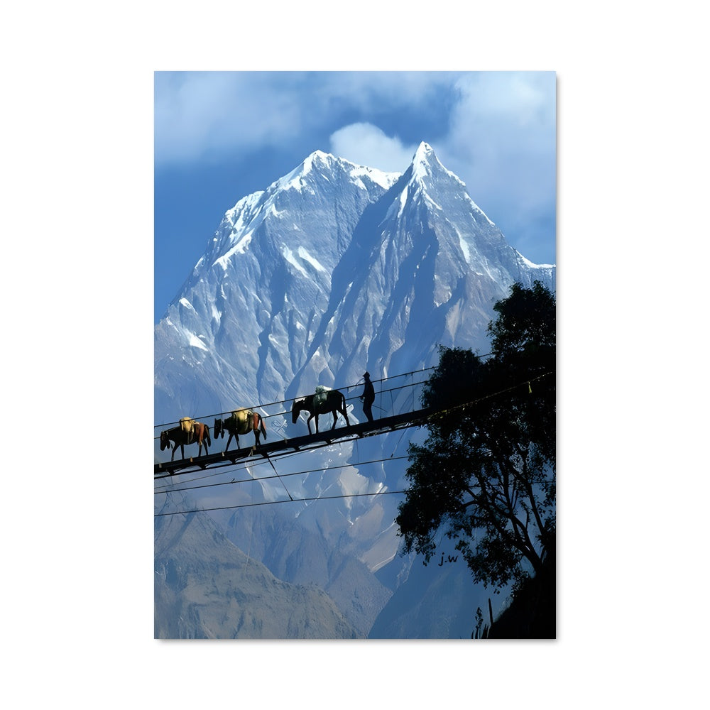 Poster Chevaux du Népal