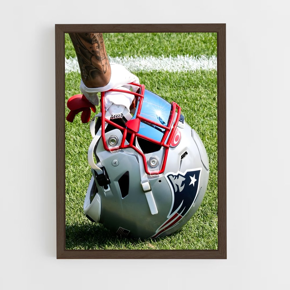 ap-new england patriots-1 cadre Bois foncé