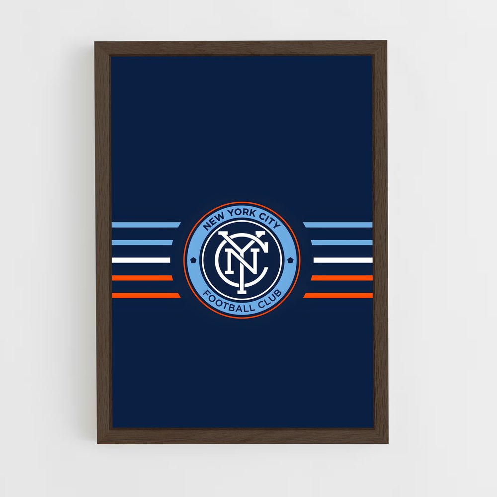 ap-new york city fc-2 cadre Bois foncé