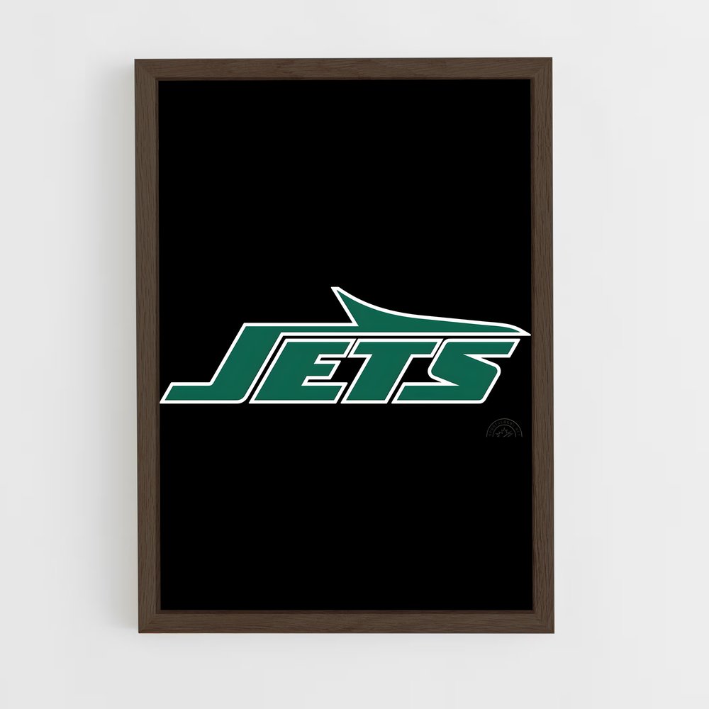 ap-new york jets-5 cadre Bois foncé