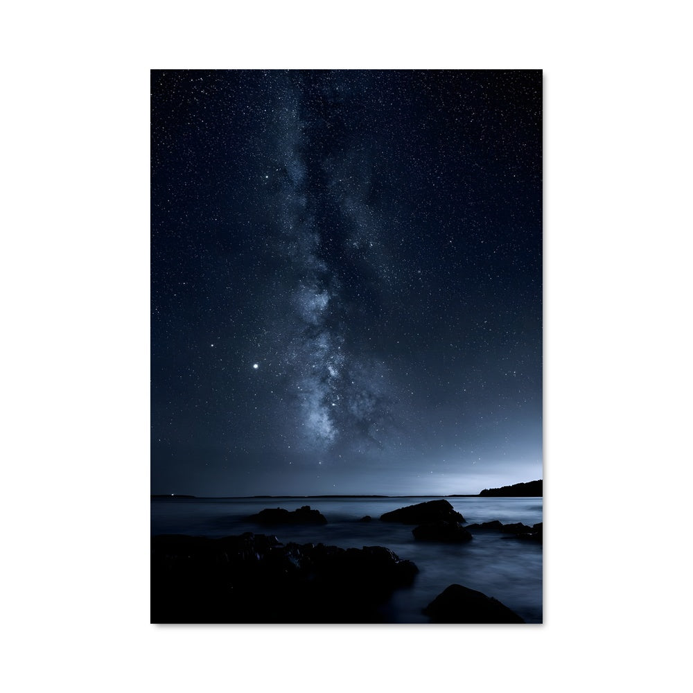 Poster Voie Lactée sur l'Océan