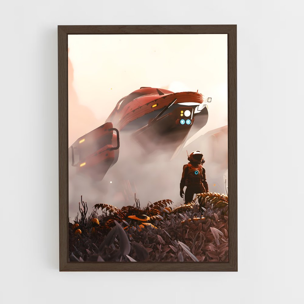 ap-no man sky-13 cadre Bois foncé