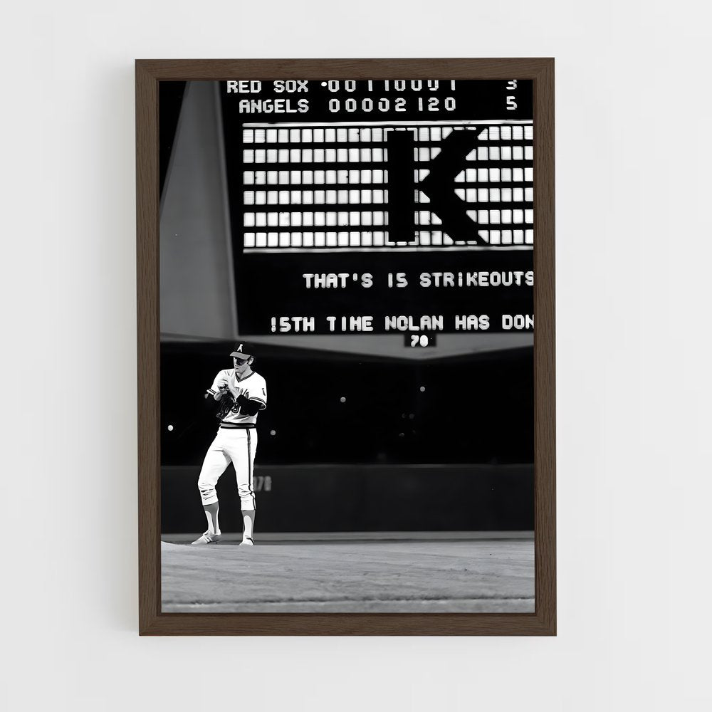 ap-nolan ryan-4 cadre Bois foncé