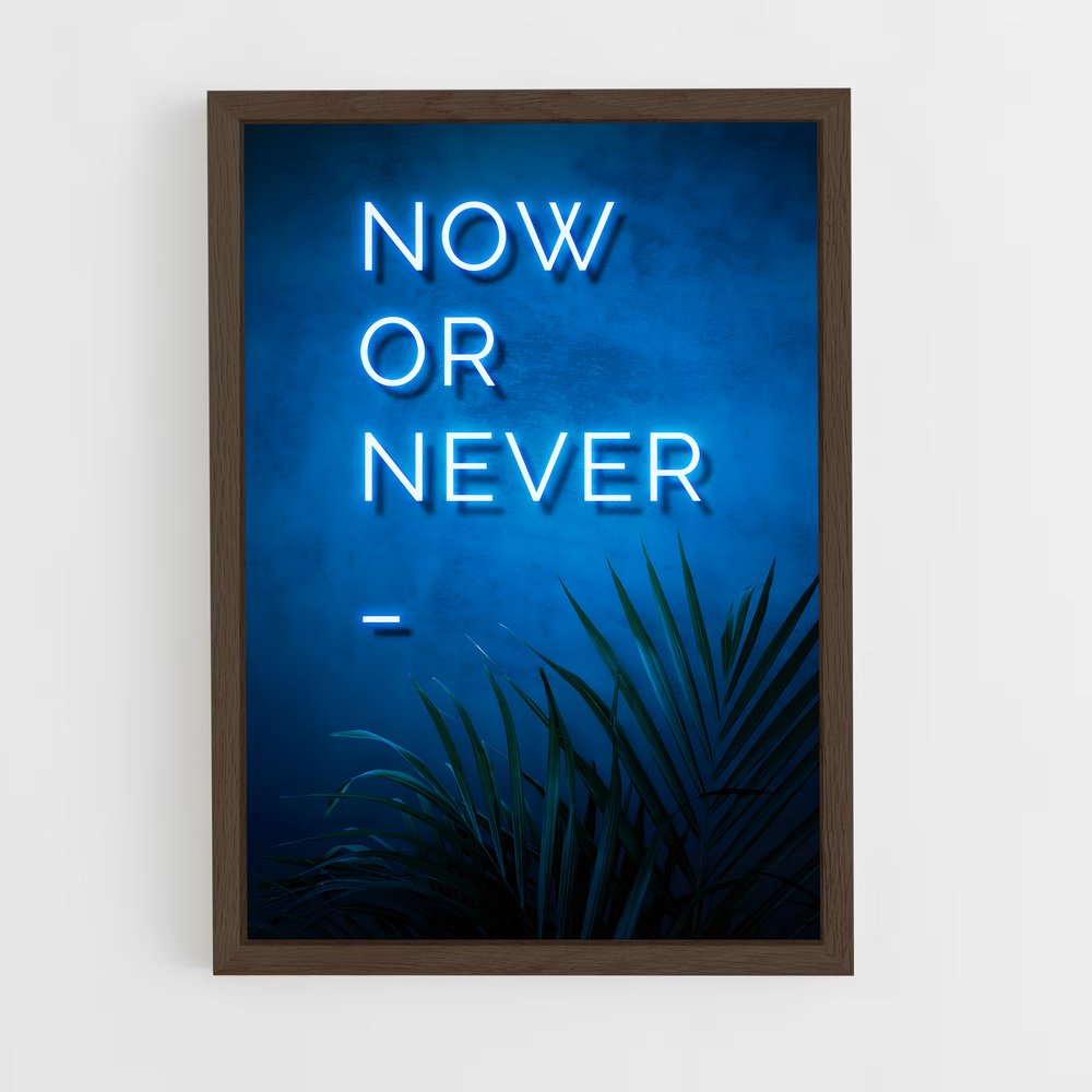 ap-now or never-1 cadre Bois foncé