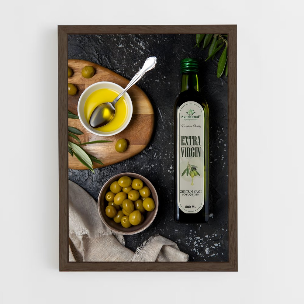 ap-olive oil-7 cadre Bois foncé