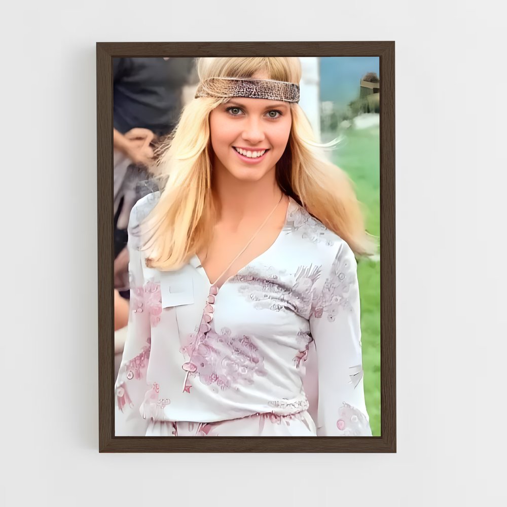 ap-olivia newton-john-14 cadre Bois foncé