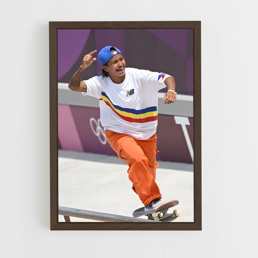 ap-olympics skateboarding-1 cadre Bois foncé