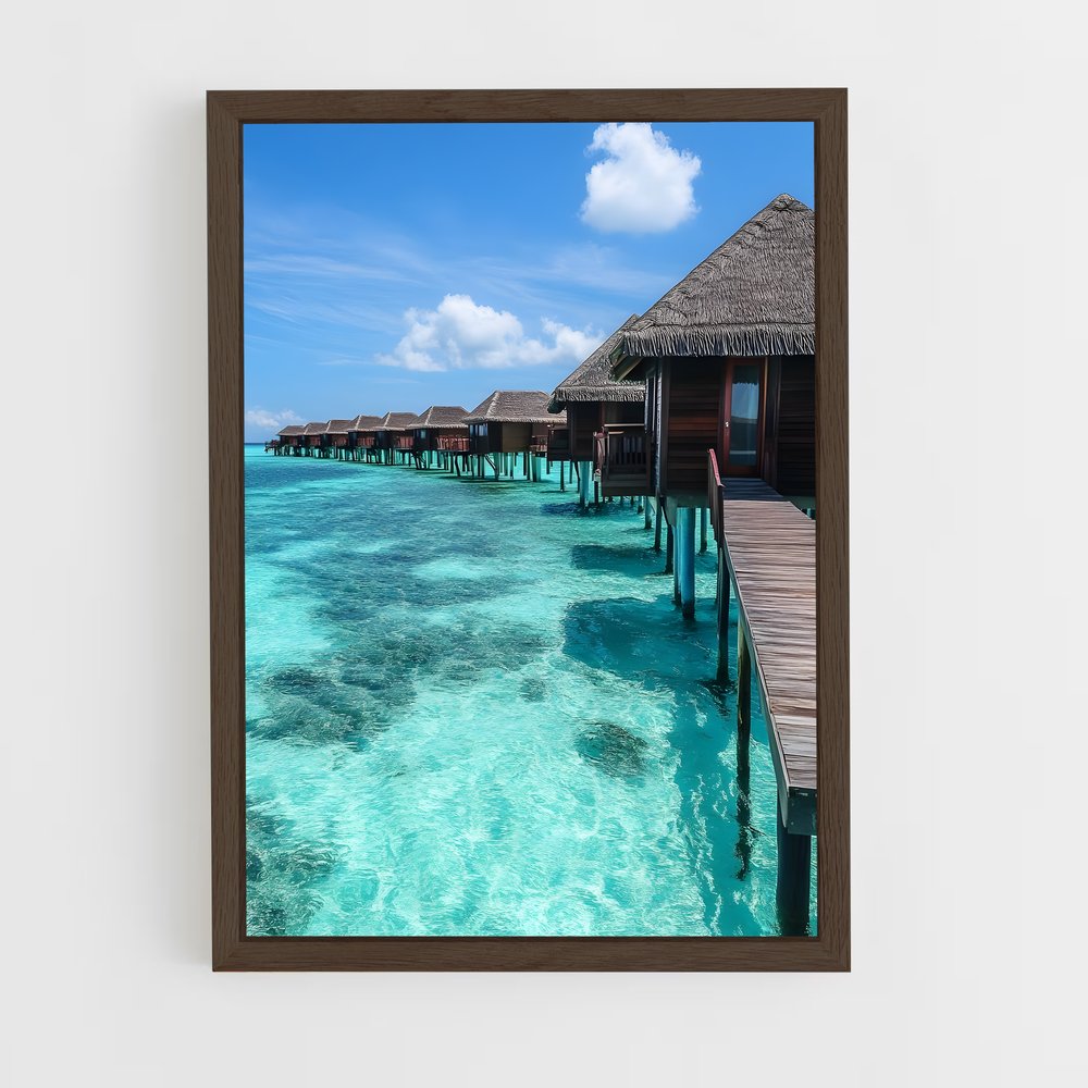 ap-overwater bungalows-2 cadre Bois foncé