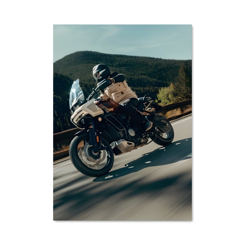 Poster Aventure à Moto