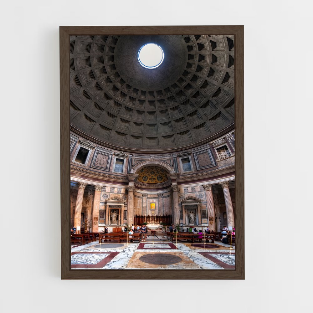 ap-pantheon rome-4 cadre Bois foncé