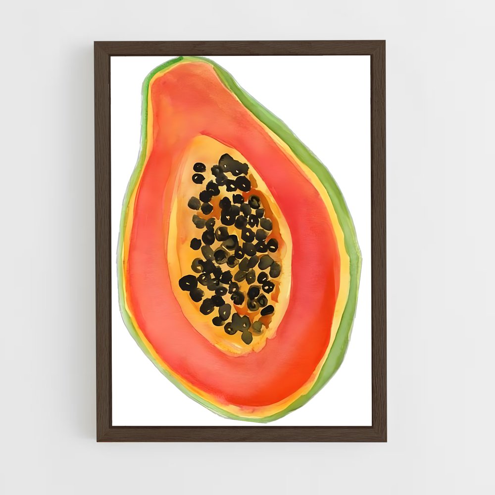 ap-papaya-1 cadre Bois foncé