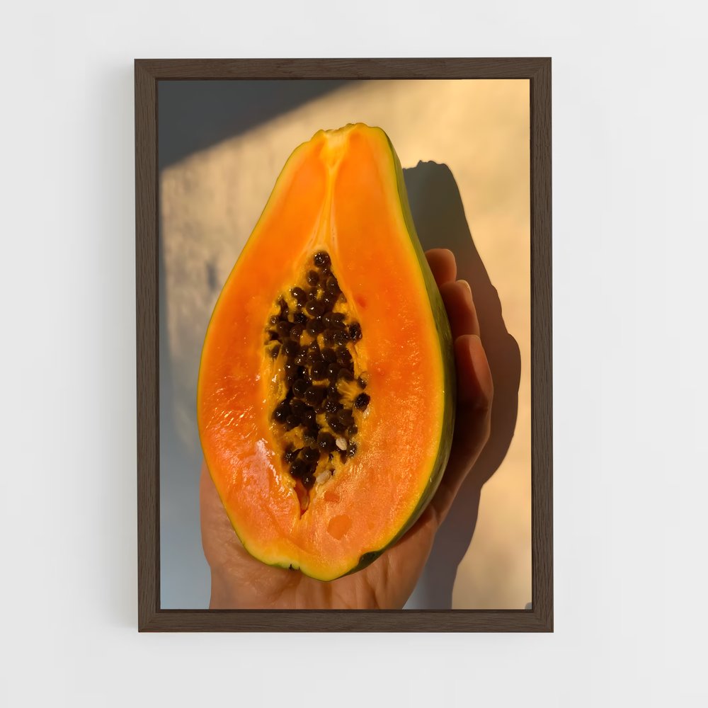 ap-papaya-3 cadre Bois foncé