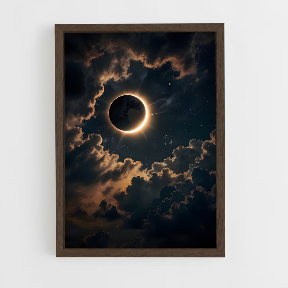 ap-partial eclipse-1 cadre Bois foncé