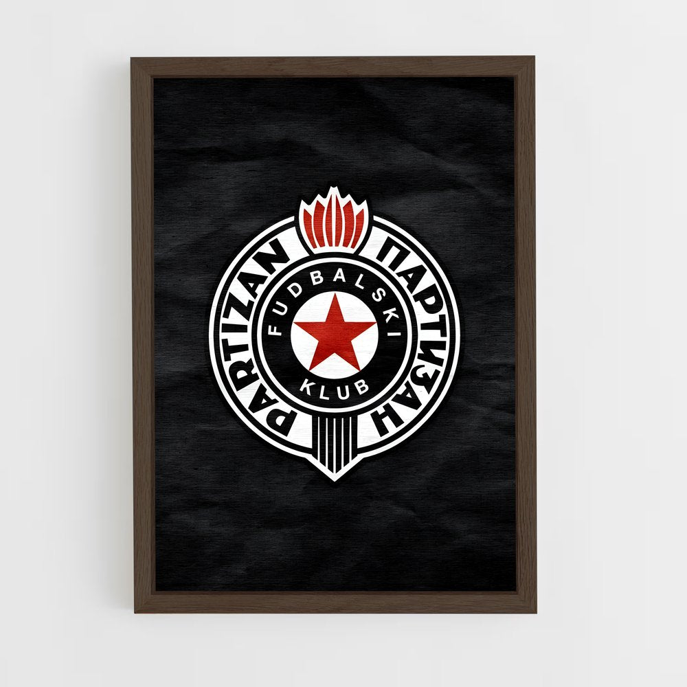 ap-partizan belgrade basketball-10 cadre Bois foncé