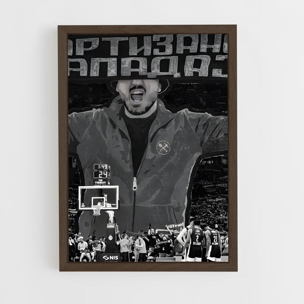 ap-partizan belgrade basketball-2 cadre Bois foncé