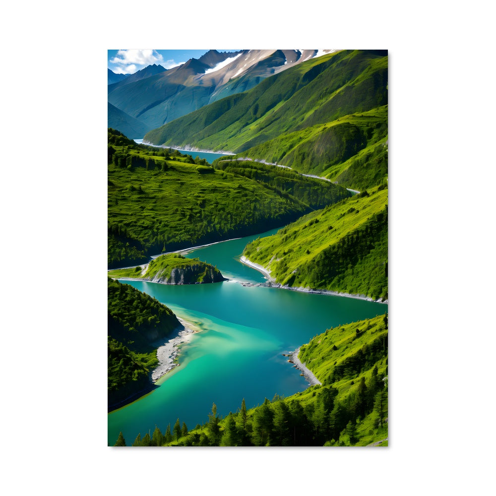 Poster Patagonia fjords 94908