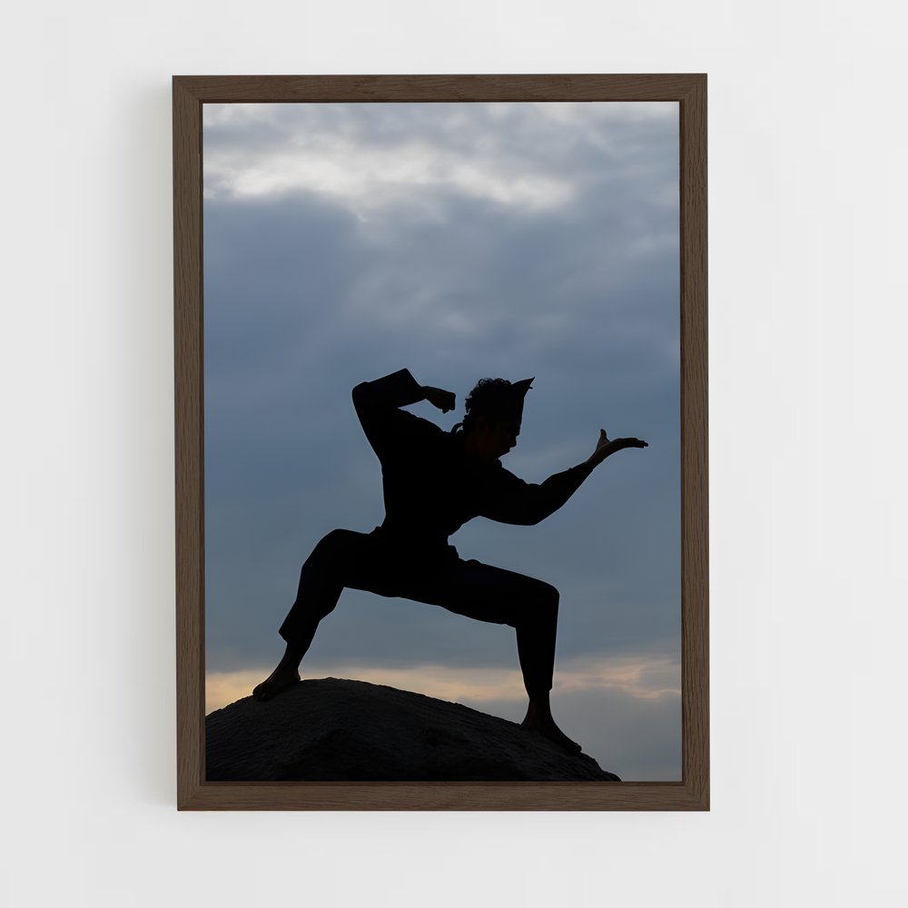 ap-pencak silat-1 cadre Bois foncé