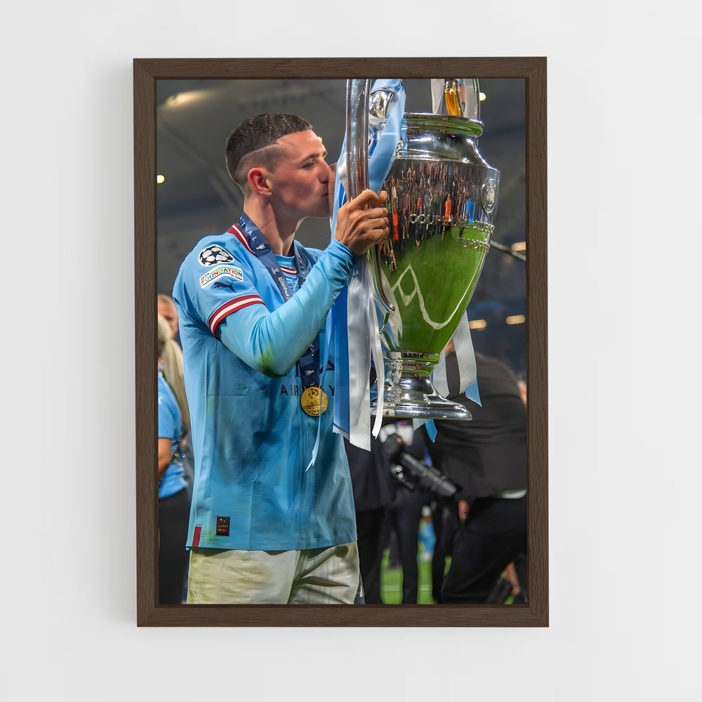 ap-phil foden-9 cadre Bois foncé