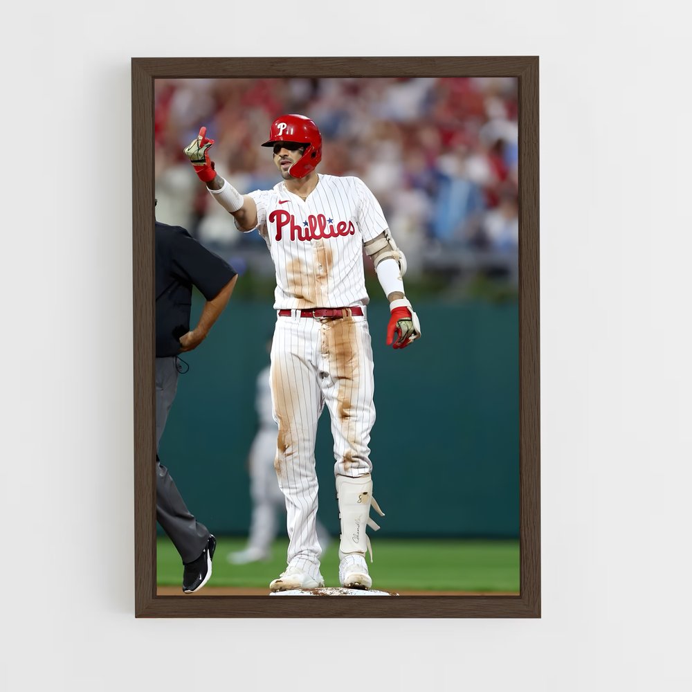 ap-philadelphia phillies-10 cadre Bois foncé