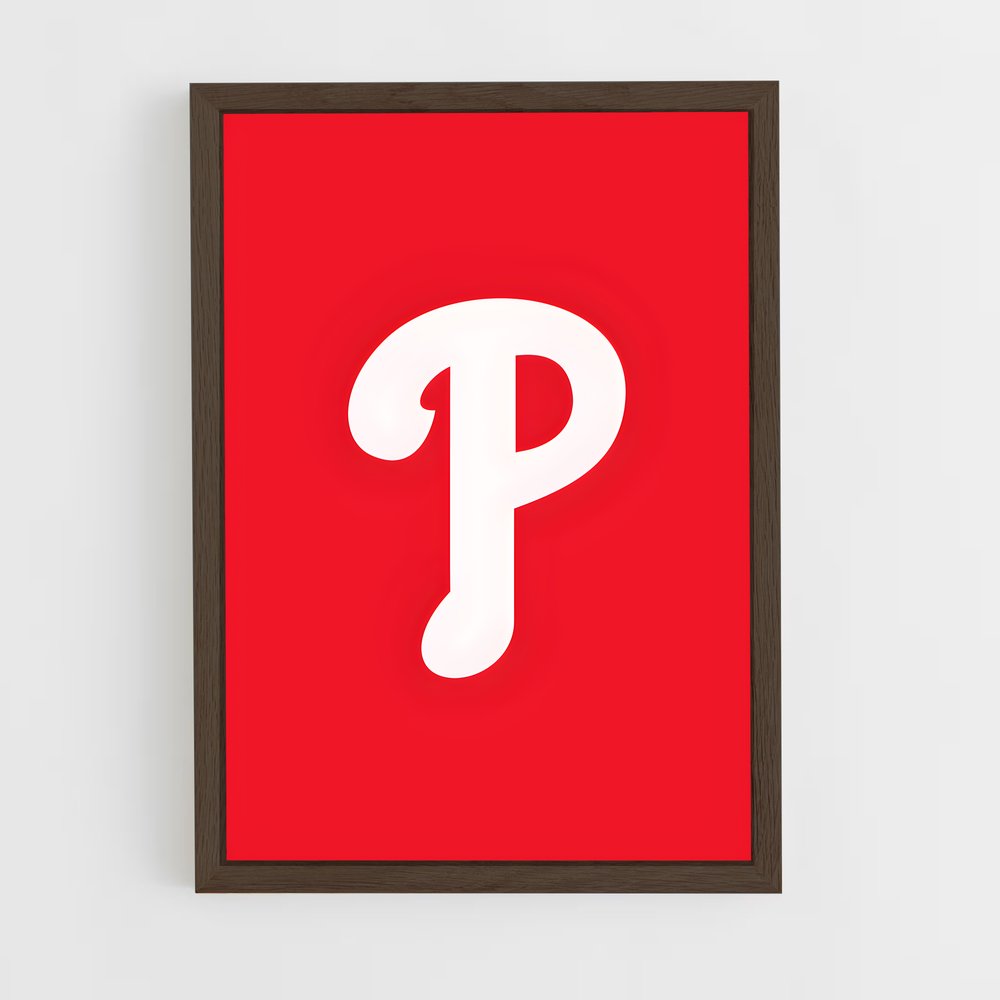 ap-philadelphia phillies-14 cadre Bois foncé