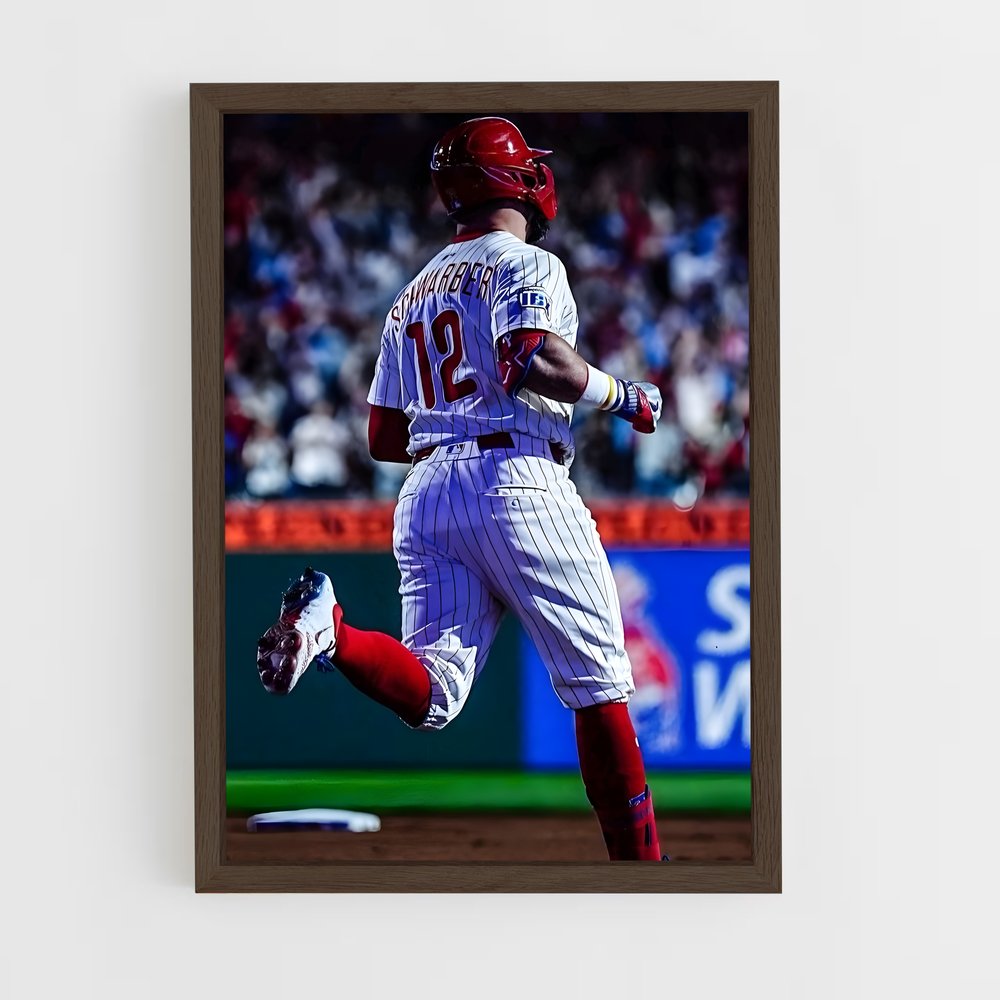 ap-philadelphia phillies-2 cadre Bois foncé