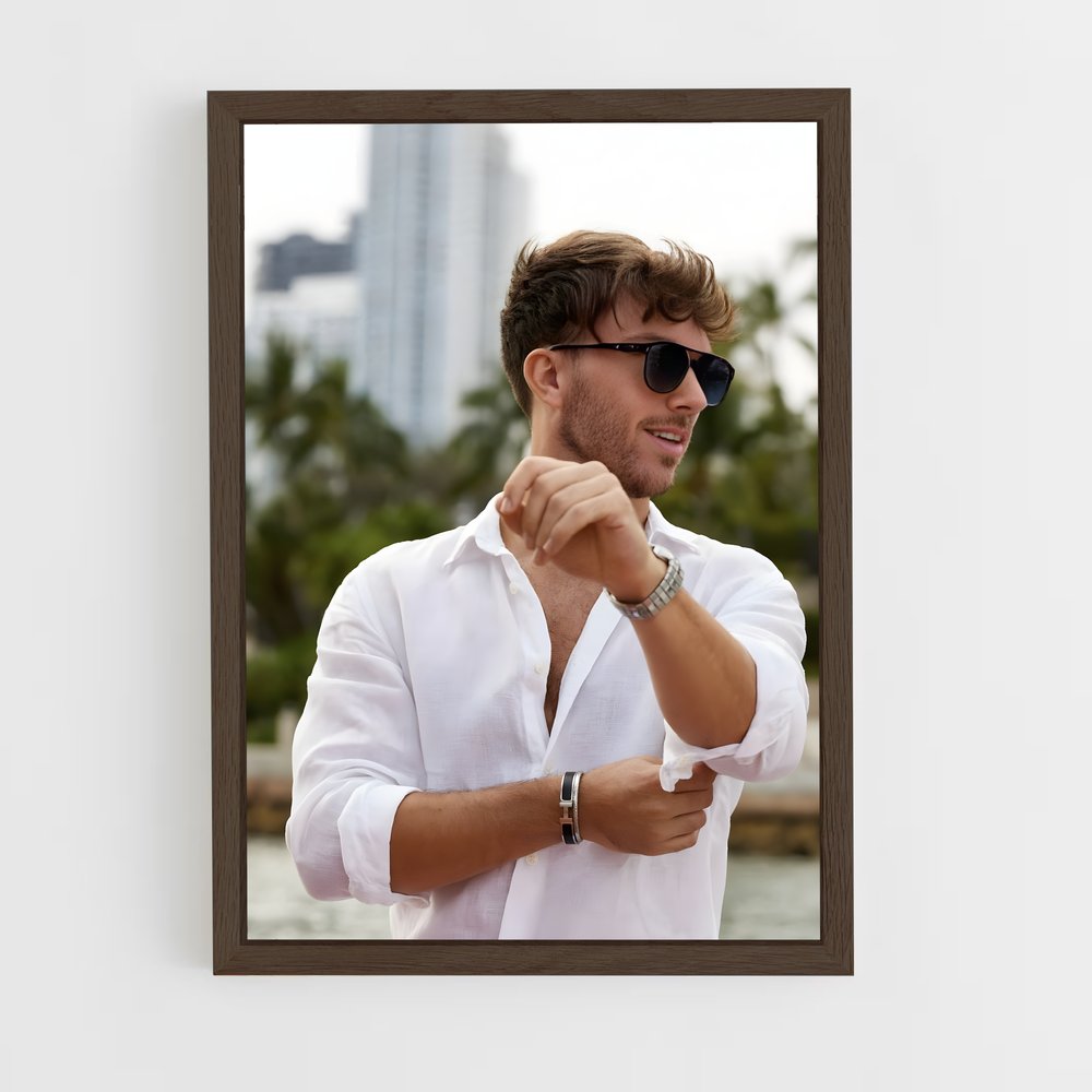 ap-pierre gasly-3 cadre Bois foncé