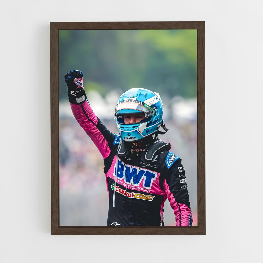 ap-pierre gasly-7 cadre Bois foncé