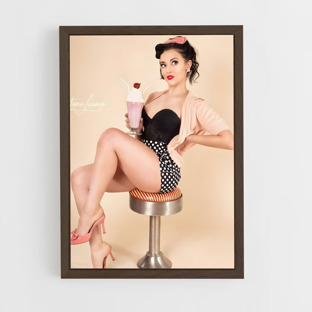 ap-pin up-5 cadre Bois foncé