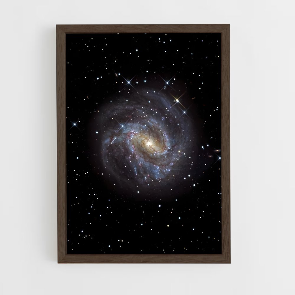 ap-pinwheel galaxy-6 cadre Bois foncé