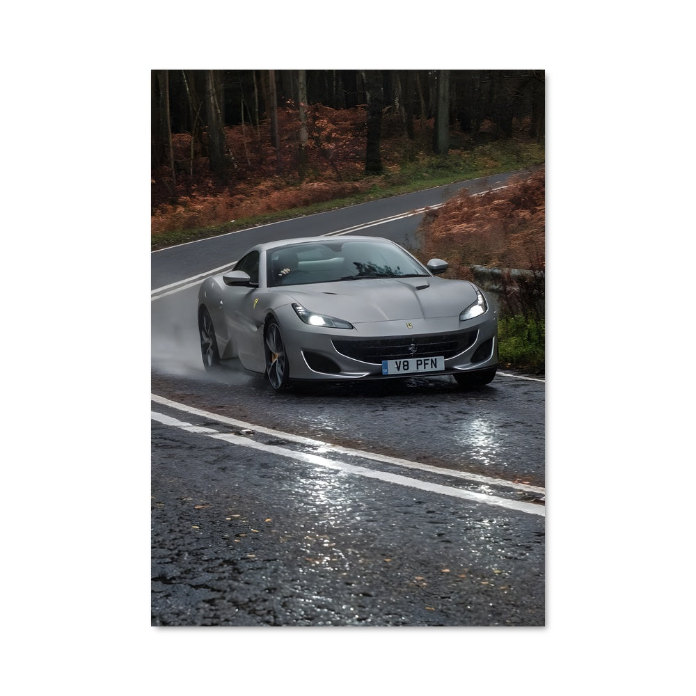 Poster Route Pluvieuse