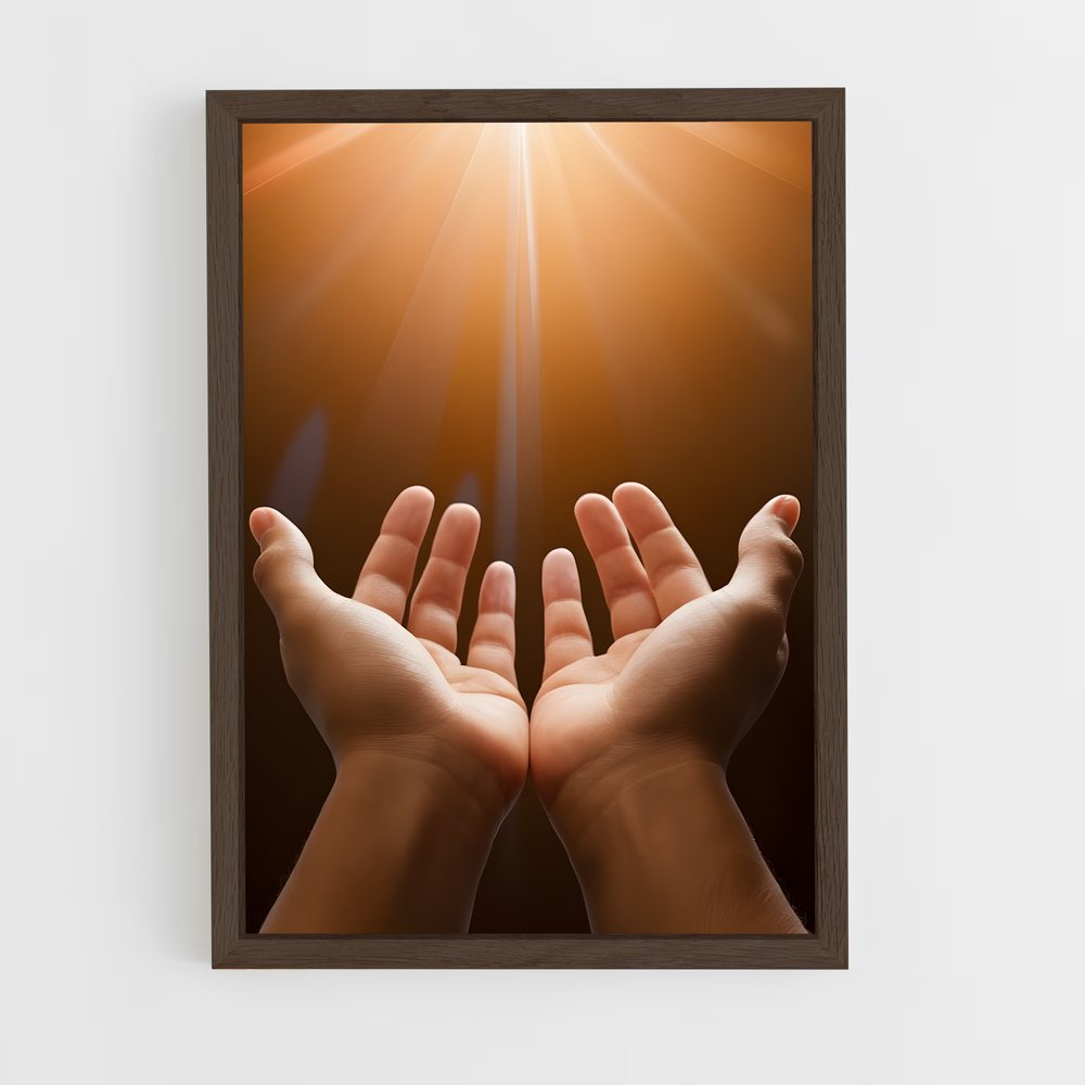 ap-prayer hands-1 cadre Bois foncé