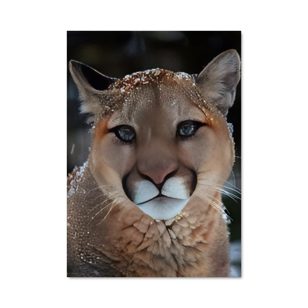 Poster Puma dans la Neige