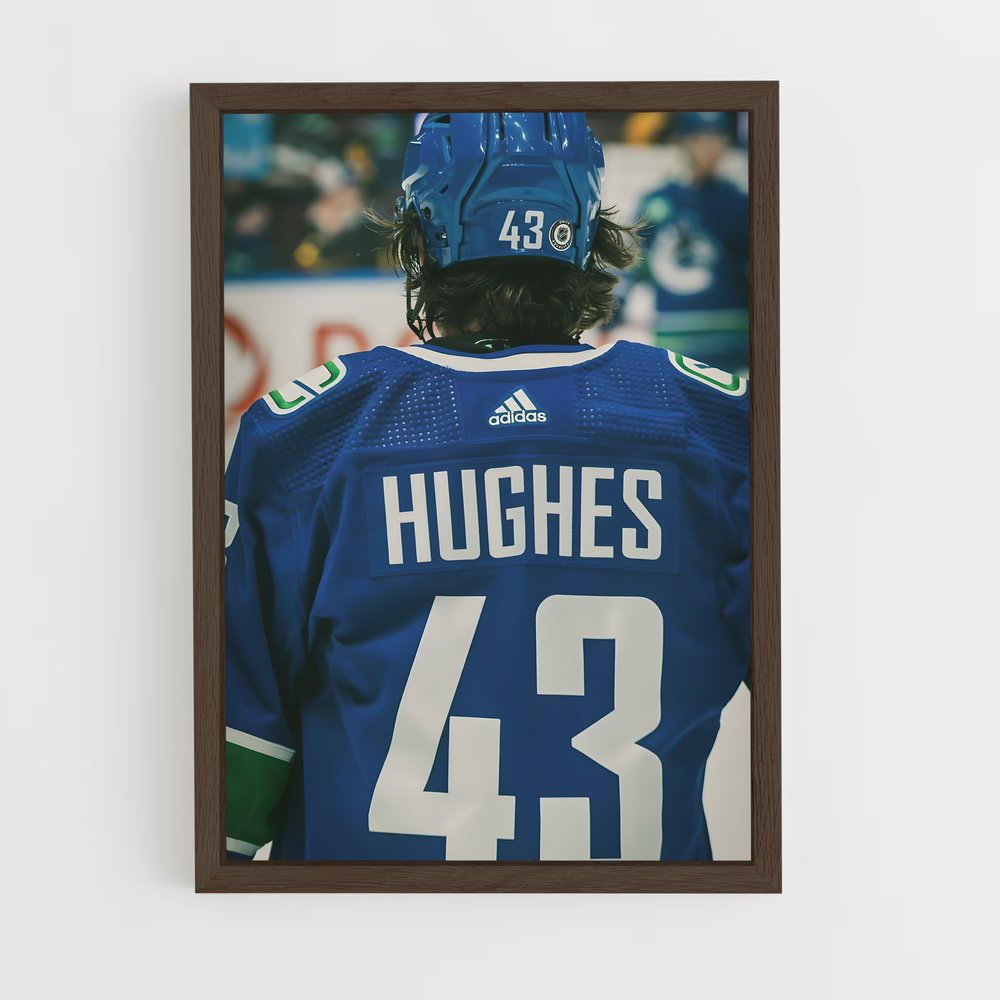 ap-quinn hughes-1 cadre Bois foncé