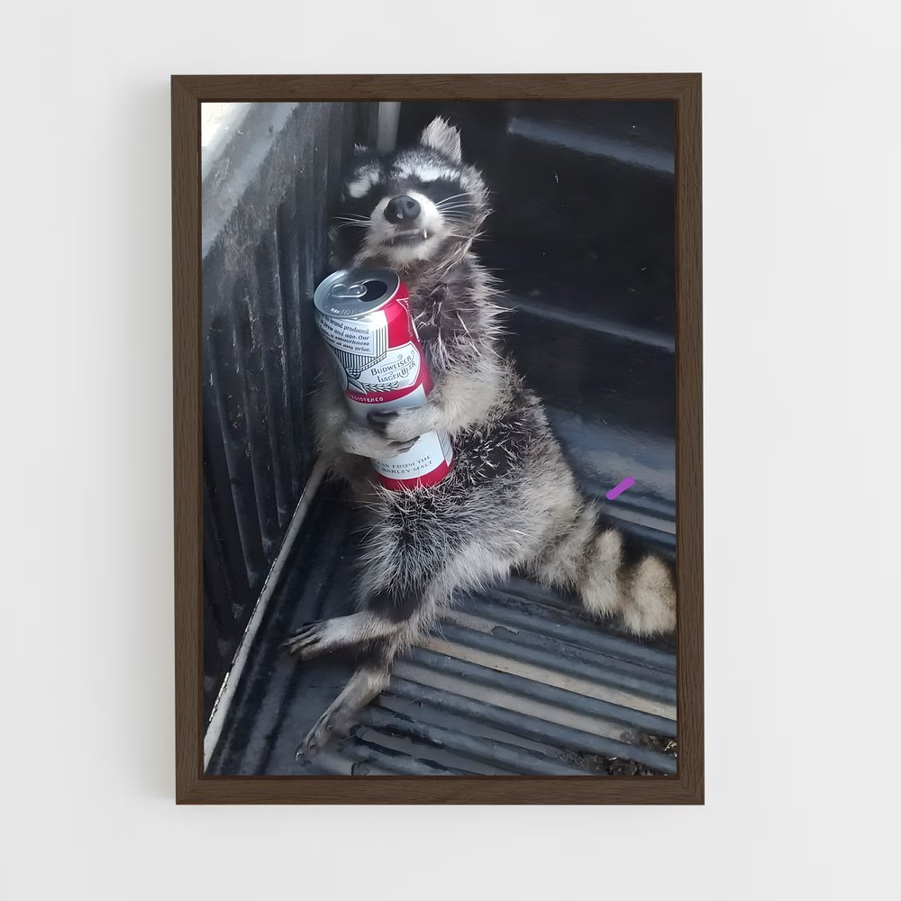 ap-raccoon-1 cadre Bois foncé