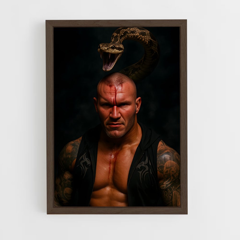 ap-randy orton-2 cadre Bois foncé