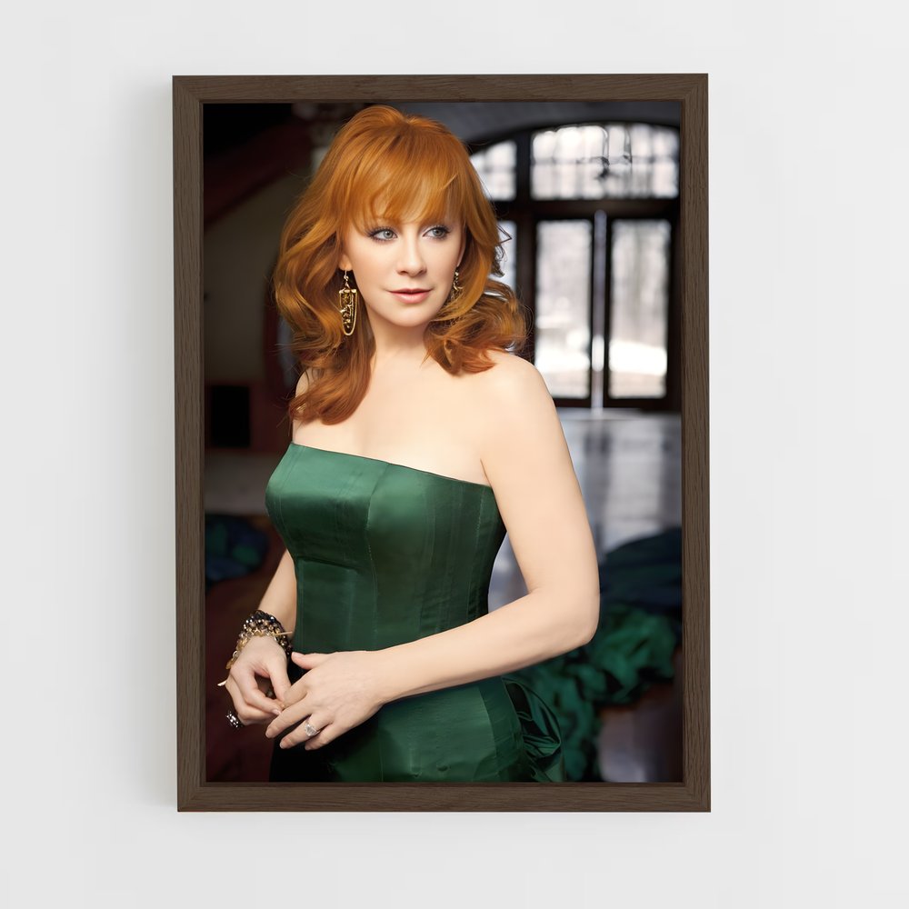 ap-reba mcentire-4 cadre Bois foncé