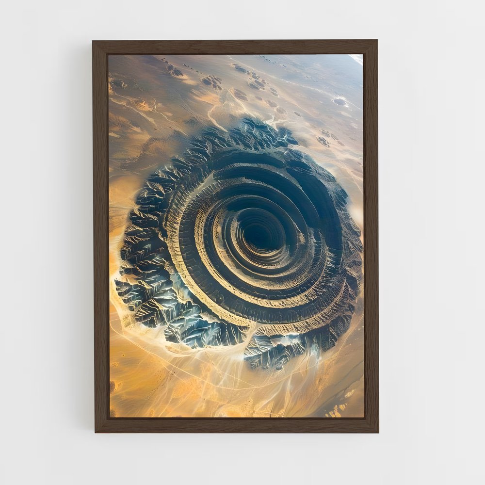 ap-richat structure-2 cadre Bois foncé