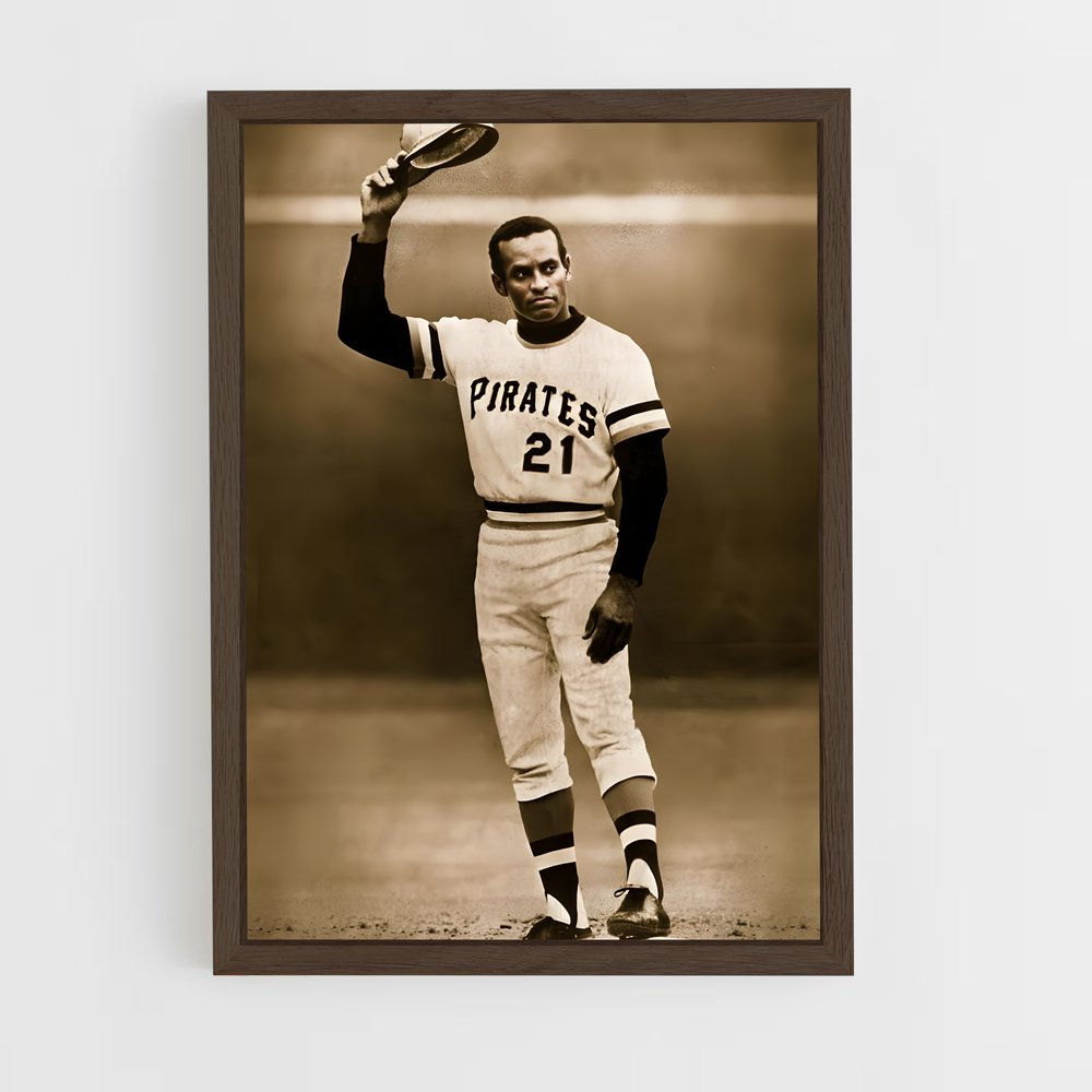 ap-roberto clemente-2 cadre Bois foncé