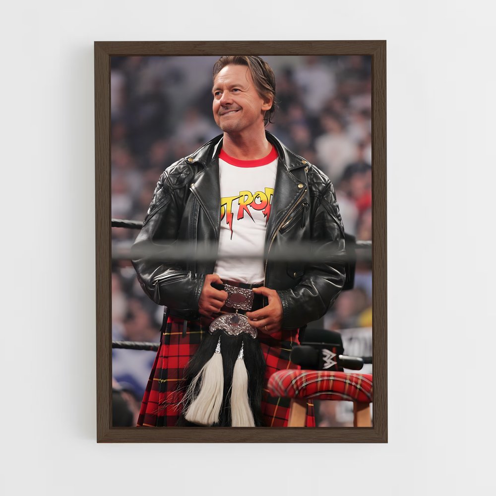 ap-roddy piper-1 cadre Bois foncé