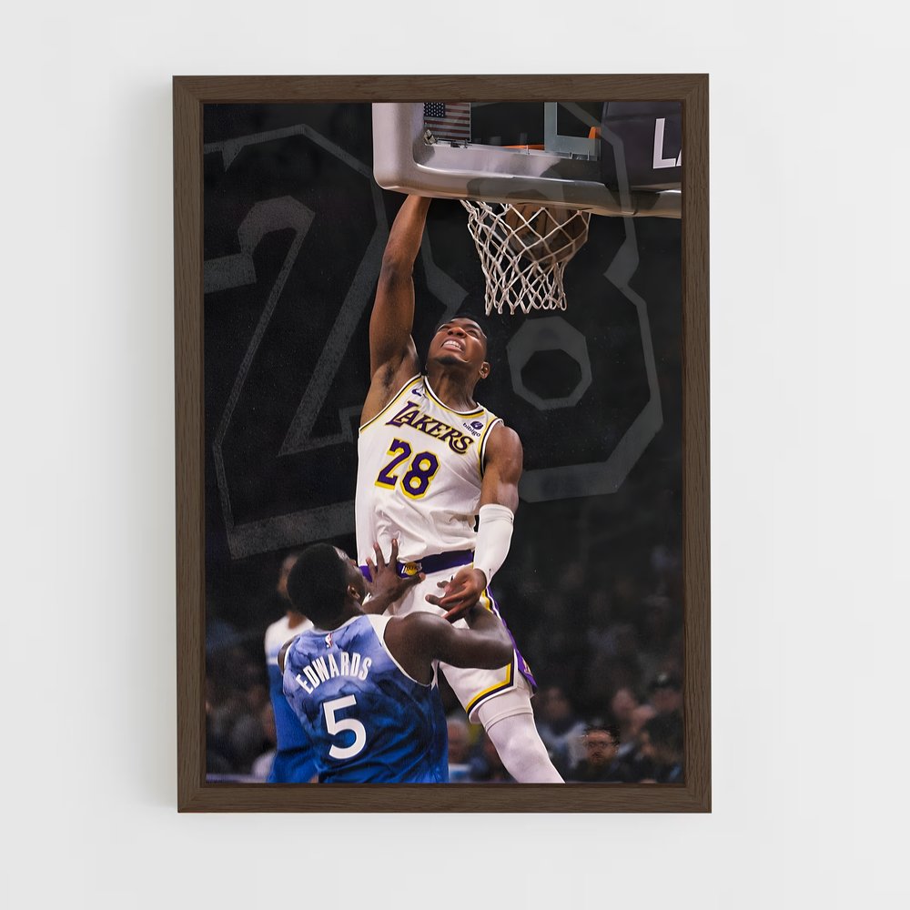 ap-rui hachimura-3 cadre Bois foncé