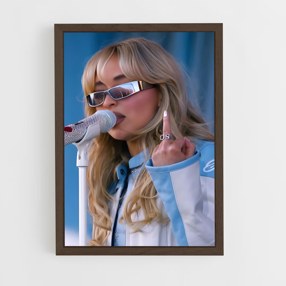 ap-sabrina carpenter-4 cadre Bois foncé