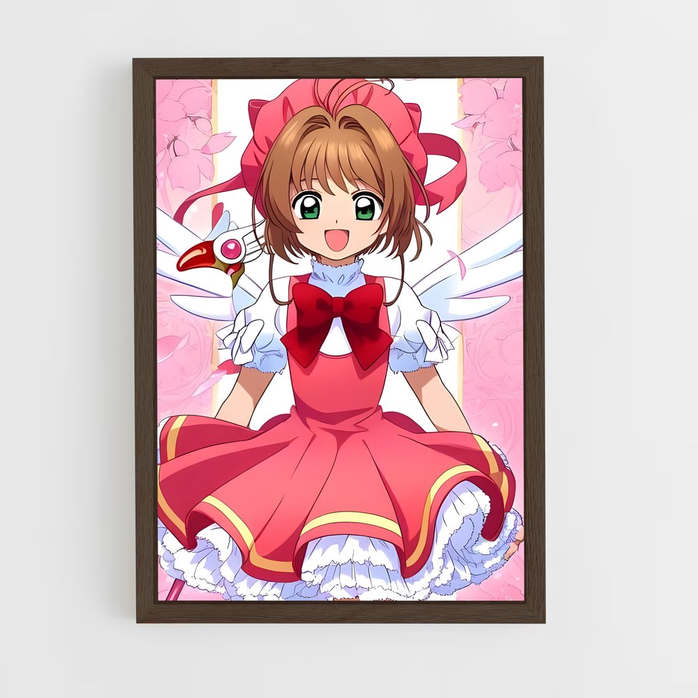 ap-sakura kinomoto-1 cadre Bois foncé