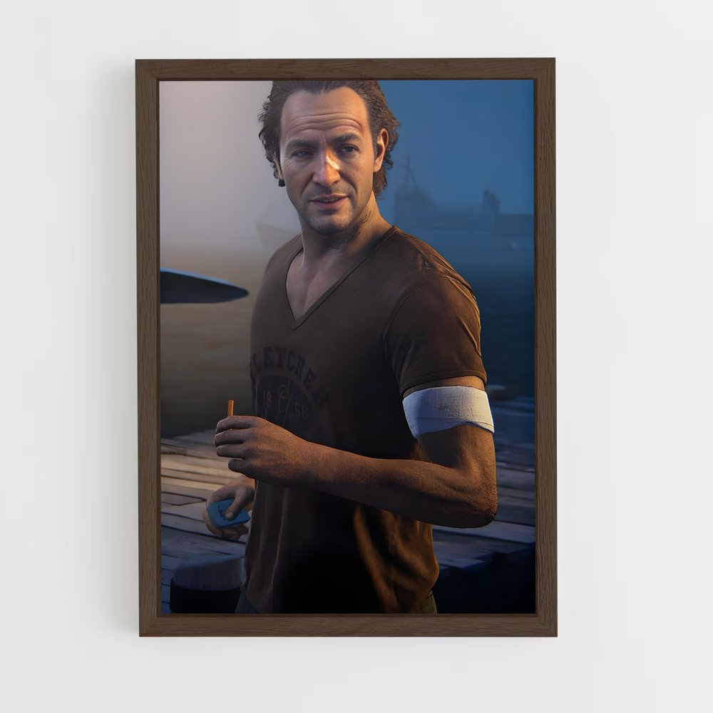 ap-sam drake-8 cadre Bois foncé